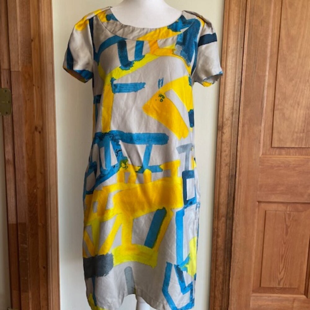 SEE BY CHLOE Vintage Silk Short Sleeve Mini Sheath Dress